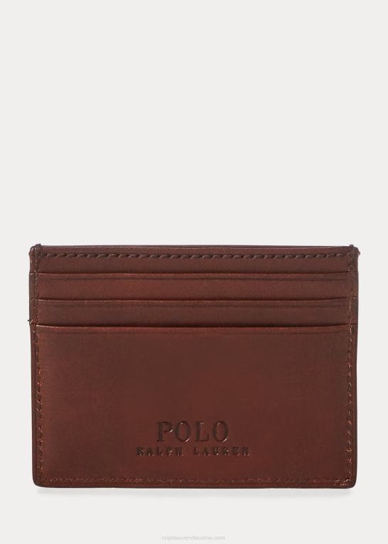 Brun Mænd Ralph Lauren Heritage fuldkorns kortkasse Z426B2297