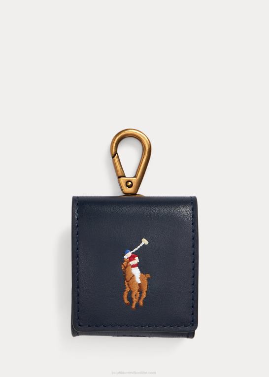 Mænd Ralph Lauren signatur pony læder airpods etui Z426B2344