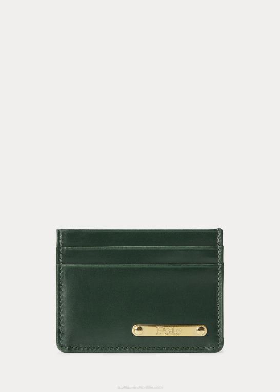 britisk racergrøn Mænd Ralph Lauren tøjle læder kortetui Z426B2550