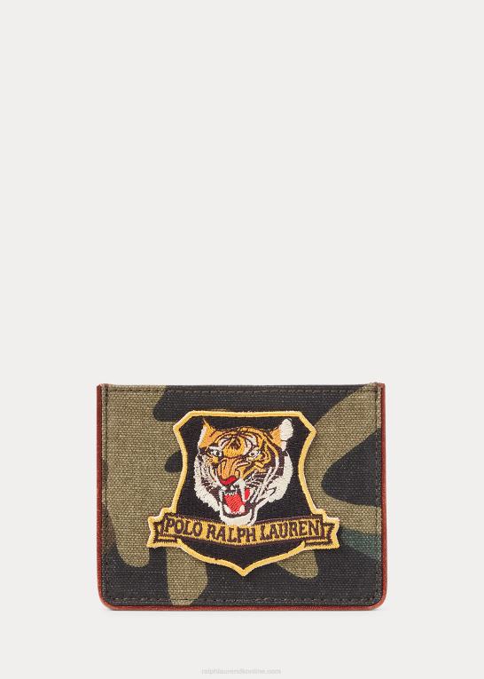 camo Mænd Ralph Lauren tiger-patch kanvas kortetui Z426B2551