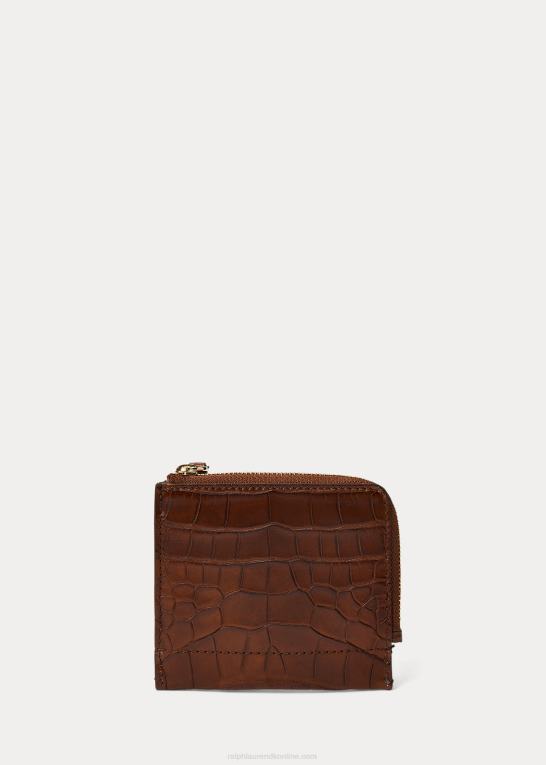 cognac Mænd Ralph Lauren welington alligator lynlås etui Z426B9003