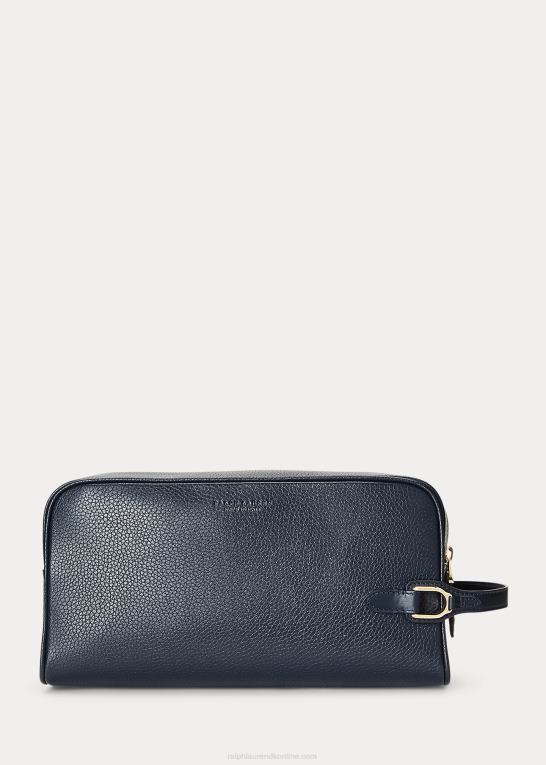flåde Mænd Ralph Lauren welington rejsetaske i læder Z426B9001