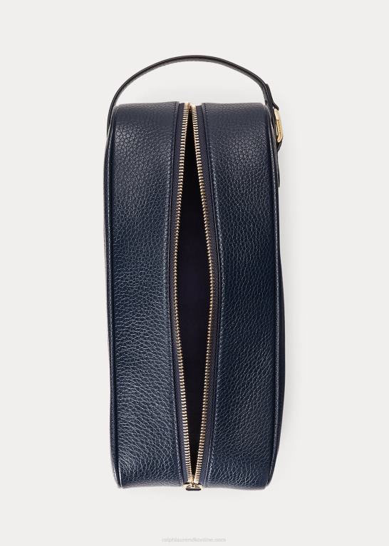 flåde Mænd Ralph Lauren welington rejsetaske i læder Z426B9001