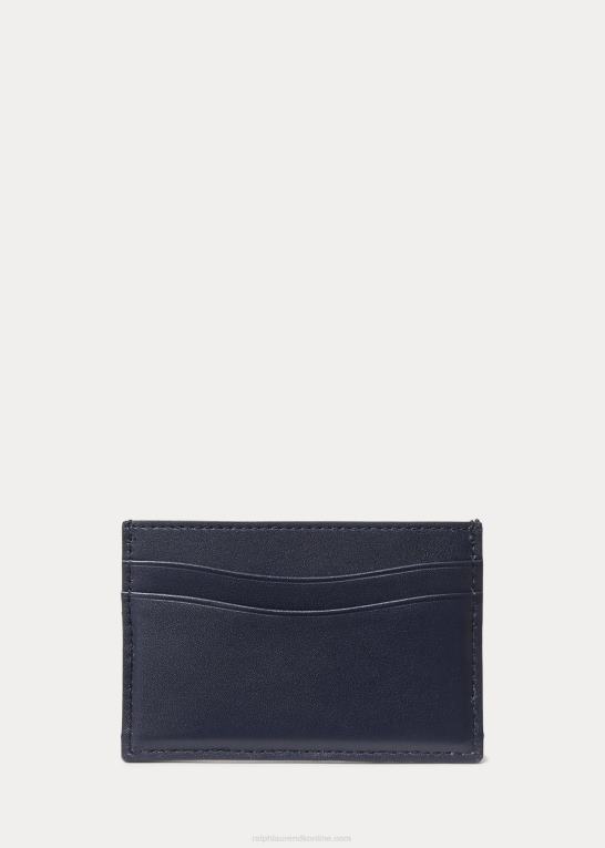 formand for flåden Mænd Ralph Lauren kortetui i vævet kalveskind Z426B8948