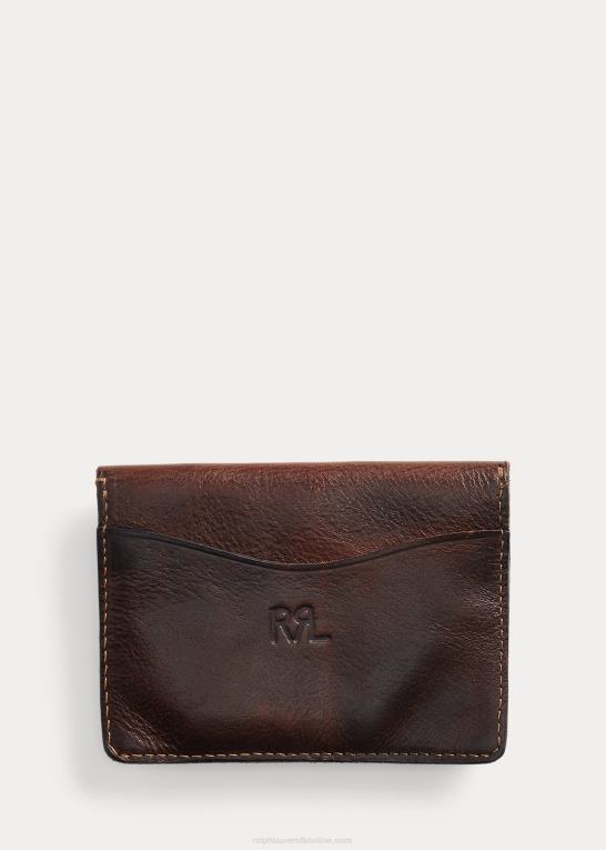 mørkebrun Mænd Ralph Lauren læder kortetui Z426B8854