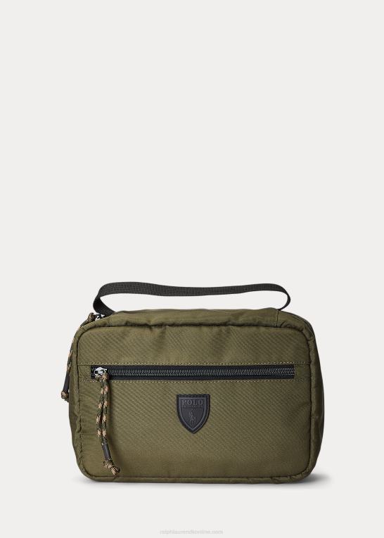 oliven Mænd Ralph Lauren kanvas hængende rejsetaske Z426B2560