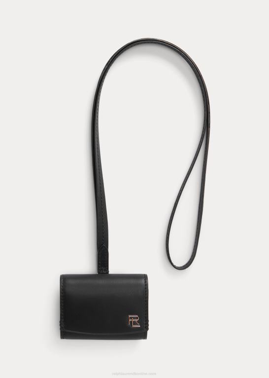 sort Mænd Ralph Lauren Vachetta læder airpods etui Z426B8983
