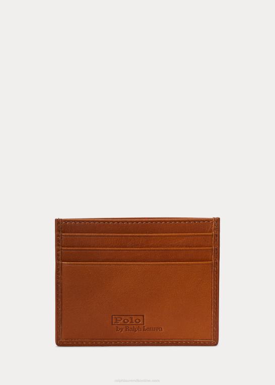 tan Mænd Ralph Lauren allover pony læder kortetui Z426B2771