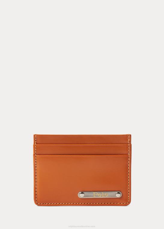 tan rødbrun Mænd Ralph Lauren tøjle læder kortetui Z426B8770