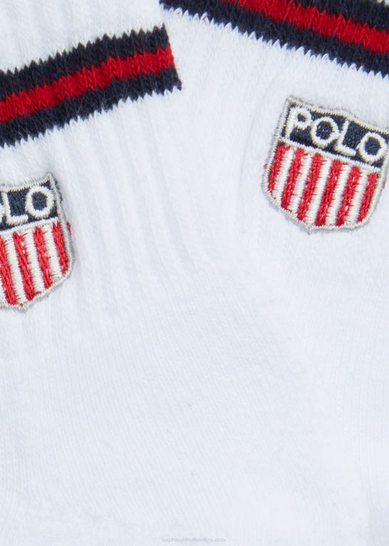 assorteret Mænd Ralph Lauren americana quarter-crew sok 3-pak Z426B2314