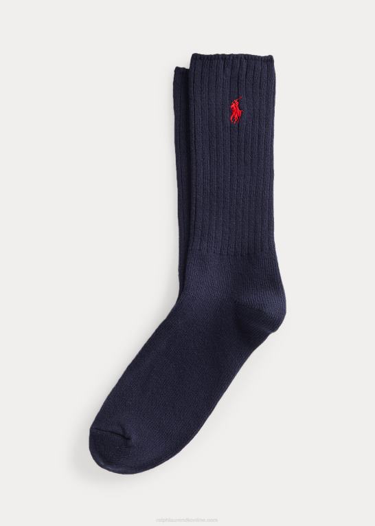flåde Mænd Ralph Lauren besætningssokker i bomuldsblanding Z426B1890