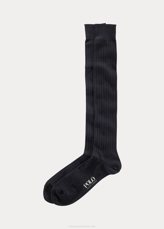 flåde Mænd Ralph Lauren solid rib over lægsokkerne Z426B8816