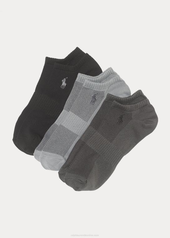 grå assorteret Mænd Ralph Lauren sportssok 3-pak Z426B8807
