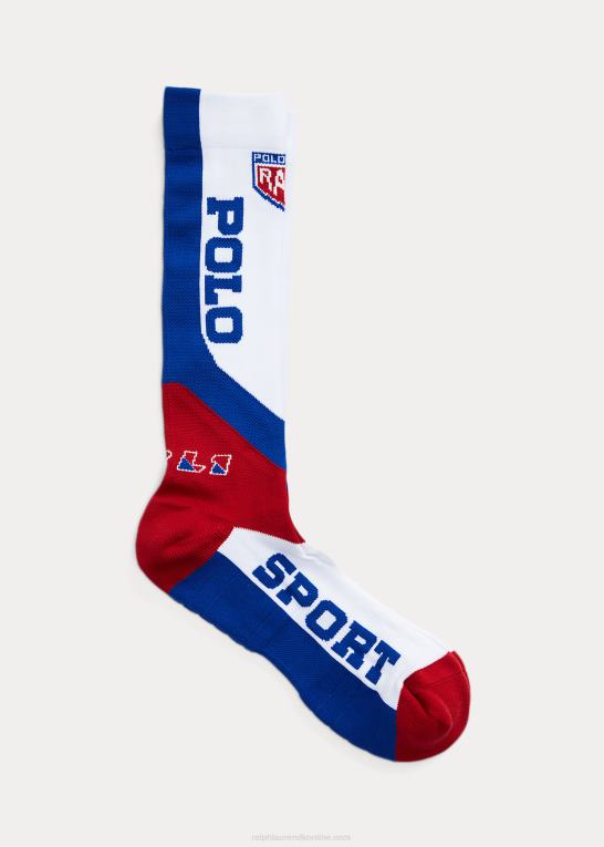 hvid Mænd Ralph Lauren polo sport umatchede besætningsstrømper Z426B2321