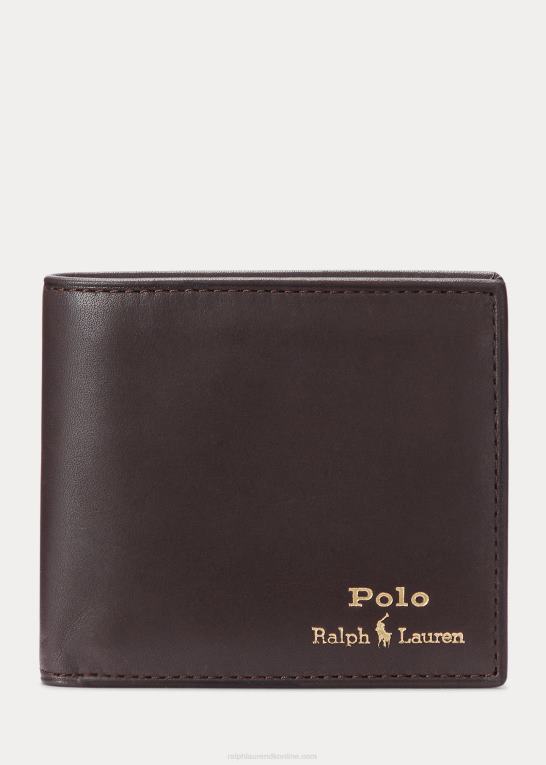 Brun Mænd Ralph Lauren læder billfold pung Z426B2394