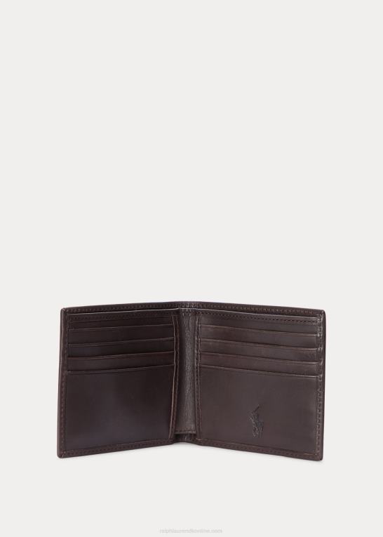 Brun Mænd Ralph Lauren læder billfold pung Z426B2394