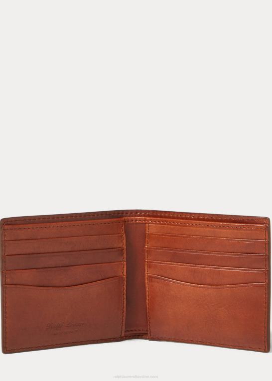 Mænd Ralph Lauren håndpoleret vachetta pung Z426B9037