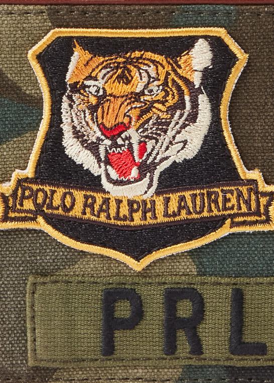 camo Mænd Ralph Lauren tiger-patch billfold pung Z426B8765