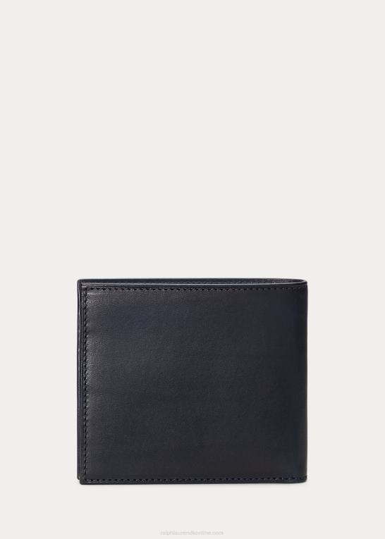 flåde Mænd Ralph Lauren polo bear læder billfold pung Z426B8762