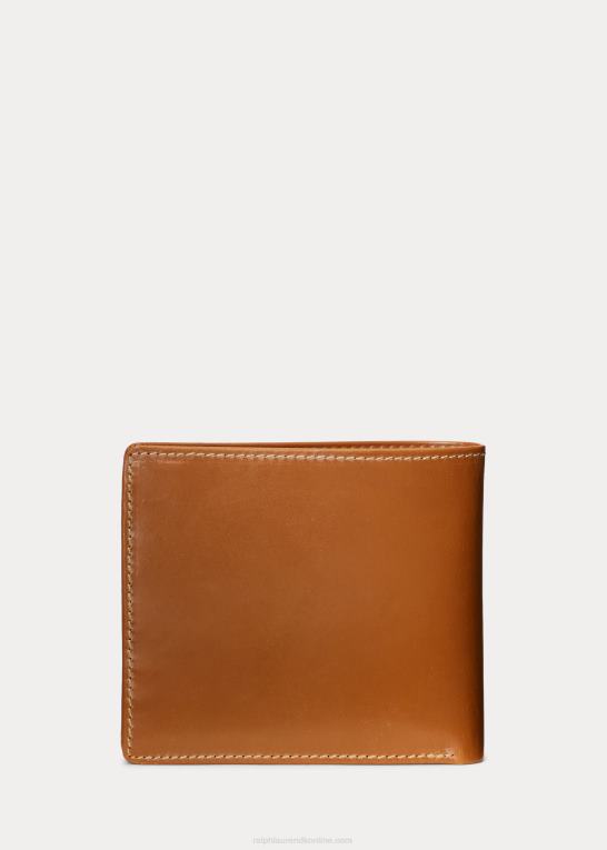 sadel Mænd Ralph Lauren billfold pung i sadellæder Z426B2644