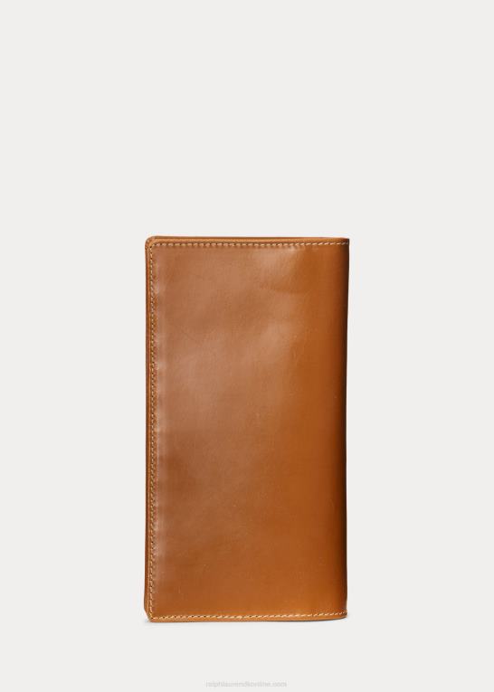 sadel Mænd Ralph Lauren kontinental pung i sadellæder Z426B2645