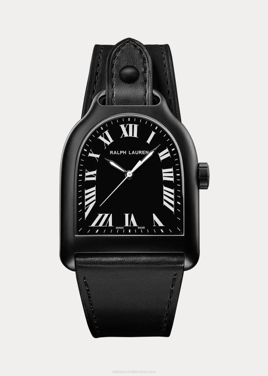 Mænd Ralph Lauren stor stål sort finish Z426B2811