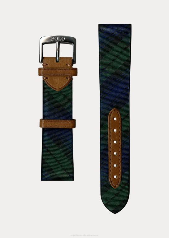 Mænd Ralph Lauren urrem af tartan silke Z426B2653