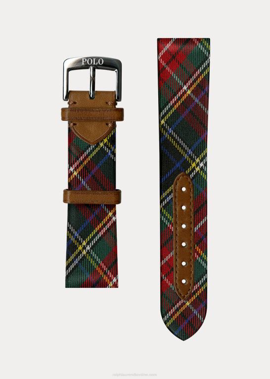 Mænd Ralph Lauren urrem af tartan silke Z426B2830