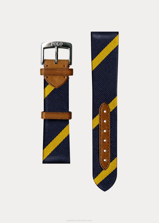 hvid skive Mænd Ralph Lauren 42 mm nautisk polobjørn ur Z426B2803
