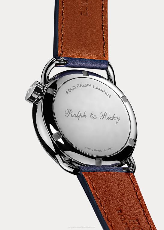hvid skive Mænd Ralph Lauren ralph & ricky bear stål 38 mm ur Z426B2797