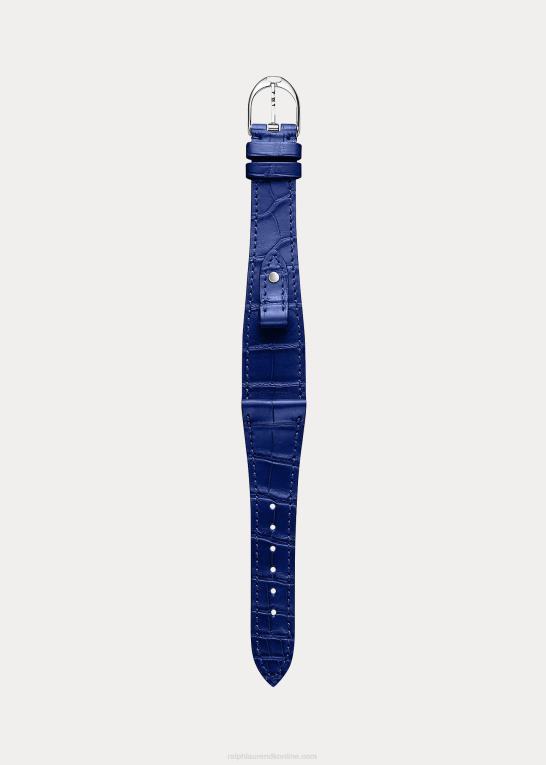 kongeblå Mænd Ralph Lauren lille stigbøjle alligator urrem Z426B2862