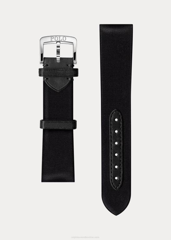 sort Mænd Ralph Lauren silke faille urrem Z426B2826