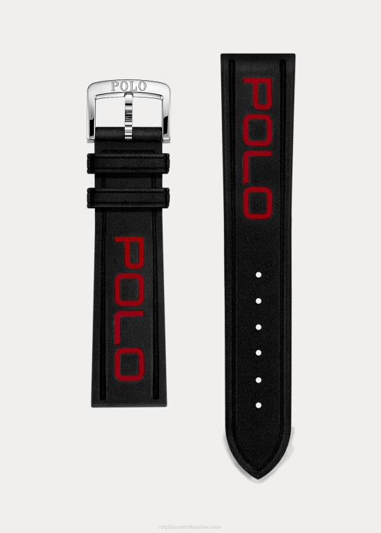 sort/rød polo Mænd Ralph Lauren polo gummi urrem Z426B2642