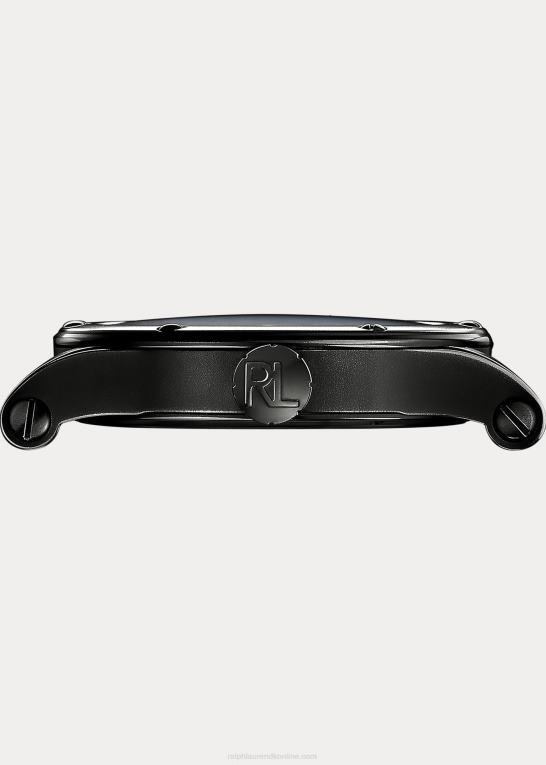 sort safari Mænd Ralph Lauren 39 mm kronometer stål Z426B2814