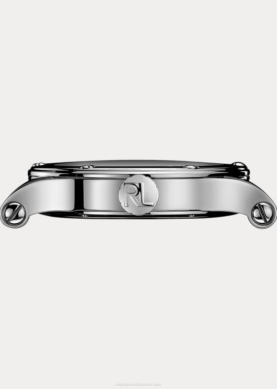 sort skive Mænd Ralph Lauren 45 mm kronometer stål Z426B2868