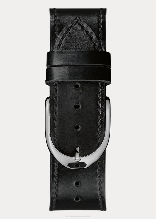 sort skive m/chrono Mænd Ralph Lauren stor kronograf stål Z426B2809