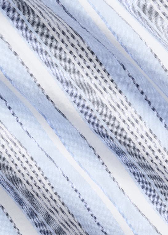 5856 blå multi Mænd Ralph Lauren stribet oxford skjorte Z426B1570