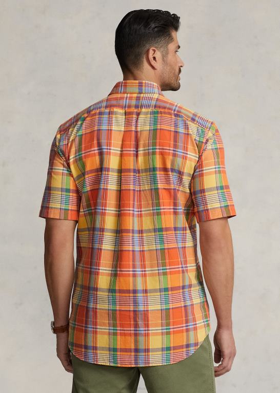 Mænd Ralph Lauren plaid oxford skjorte Z426B1806