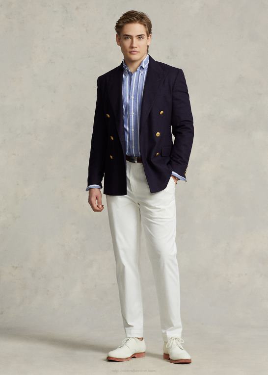 arv royal Mænd Ralph Lauren klassisk pasform stribet oxford skjorte Z426B1053
