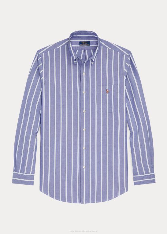 arv royal Mænd Ralph Lauren klassisk pasform stribet oxford skjorte Z426B1053