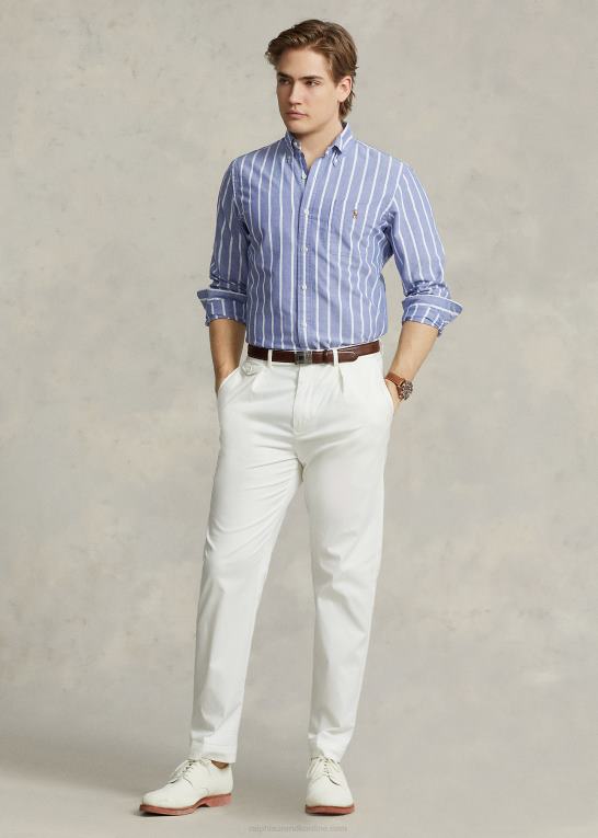 arv royal Mænd Ralph Lauren klassisk pasform stribet oxford skjorte Z426B1053
