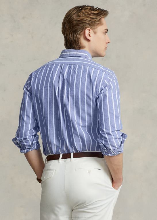 arv royal Mænd Ralph Lauren klassisk pasform stribet oxford skjorte Z426B1053