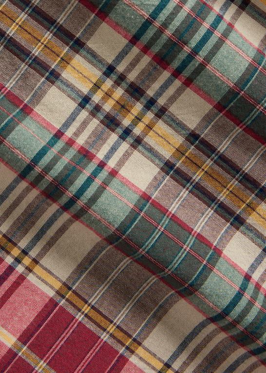 beige/rød multi Mænd Ralph Lauren plaid skjorte i klassisk pasform Z426B8430