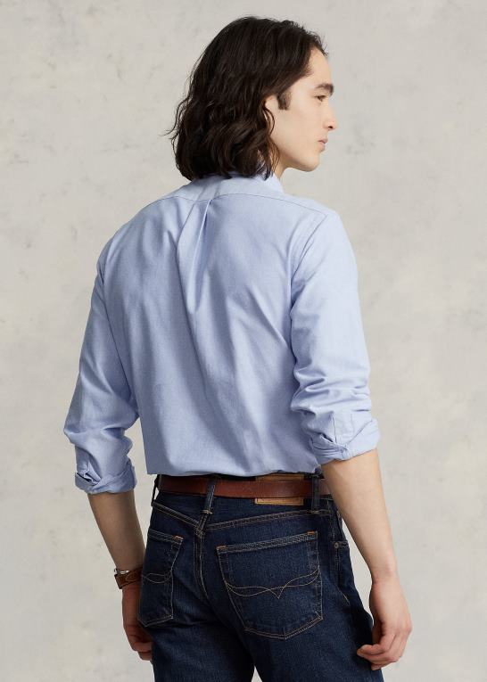blå Mænd Ralph Lauren den ikoniske oxford skjorte - alle passer Z426B8370