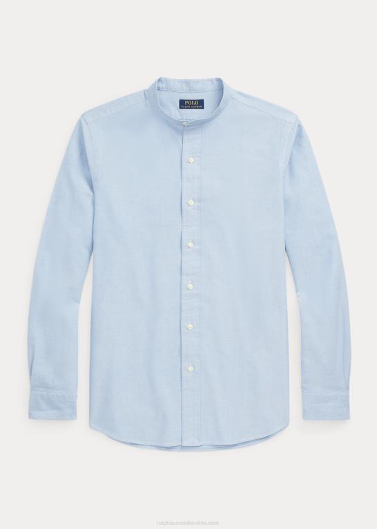 blå Mænd Ralph Lauren klassisk pasform oxford skjorte Z426B761