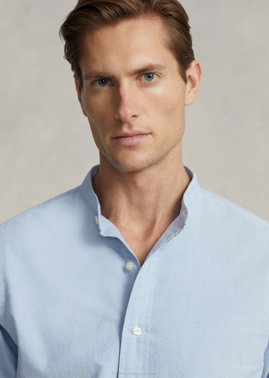 blå Mænd Ralph Lauren klassisk pasform oxford skjorte Z426B761