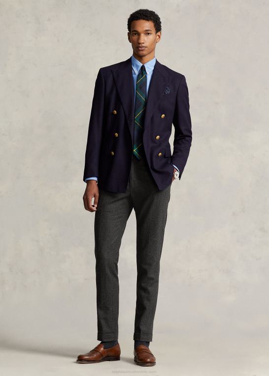 blå Mænd Ralph Lauren klassisk pasform ydeevne oxford skjorte Z426B790