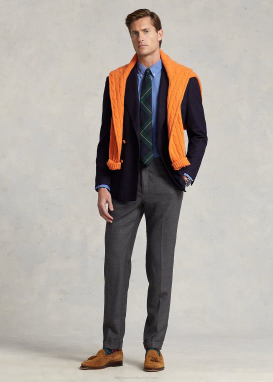 blå Mænd Ralph Lauren stræk poplin skjorte - alle passer Z426B367