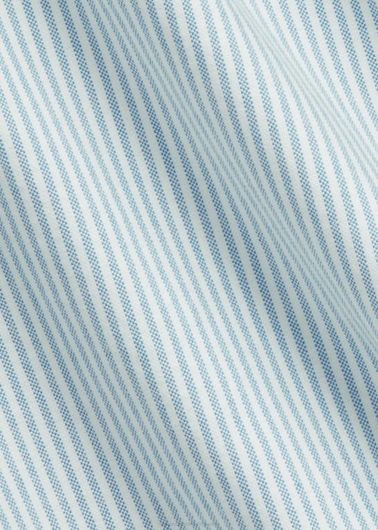blå Mænd Ralph Lauren stribet oxford skjorte Z426B1840