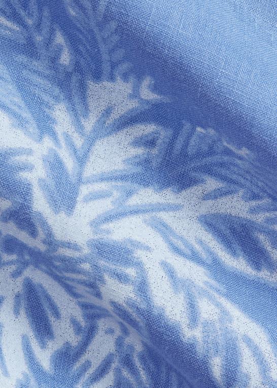 blå blomst Mænd Ralph Lauren skjorte i palmelinned i klassisk pasform Z426B490